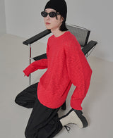 ビビットタイトルニット/vivid titled knit (4 color)