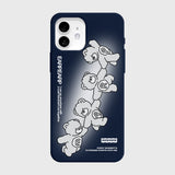 キュートベアフレンズ-NAVY(COLOR JELLY CASE)