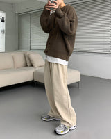 ウォーマーバルーンカラーカーディガン / AZ Warmer Balloon Collar Cardigan (7 colors)