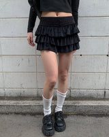 ベルベットカンカンスカートパンツ
