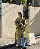 [自主製作] [Restock] ルーカスレザートレンチコート/LUCAS leather trench coat (2 color)