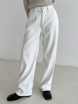 コーデリュロイブラッシュワイドパンツ / Corduroy brushed wide pants (2color)