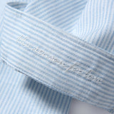 リネンビックオーバーシャツ/LinenLinen Big Overfit Crayon Stripe Shirt S81 Light Blue