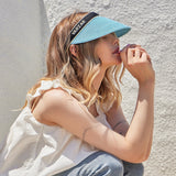 Organic band paper sun visor Black