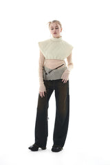 キルティングクロップベスト/QUILTING CROPPED VEST