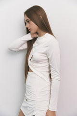 Shirring Top Cream