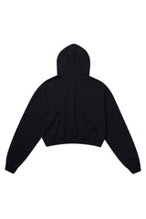 ハーフジップフーディ
