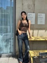 mood sheer sleeveless top