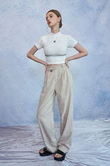 HIDE Pintuck Pants (Beige) (6570993254518)