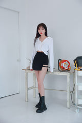 オープニングクロップドシャツ / HI (8285) opening cropped shirt