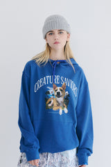 ラッキージャングルパーカー / BSR2223FWPO056 LUCKY JUNGLE HOODIE BLUE NAVY