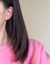 ワンタッチフットプリントピアス (2 colors)