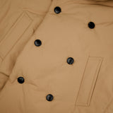 [UNISEX] Reversible Faux Fur and Double-Breasted Padded Coat (Camel) (6656424444022)