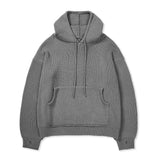 ハンドウォーマーニットフーディー/KANDAI HANDWARMER KNIT HOODIE GREY