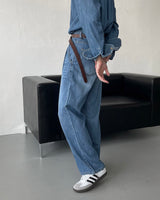 コールマンリネンツータックデニム / LE Coleman Linen Two-Tuck Denim