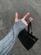 LMN レギュラーロールアップデニムパンツ / LMN Regular Roll-Up Denim Pants (Black)