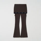 Wave Layering Boot-cut Pants