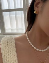 ホワイトパールネックレス / white pearl necklace
