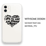 ナルシシズムハートアイフォンケース/Narcissism Heart Phone Case (Black)
