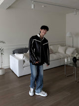 Uno Leather Biker Jacket