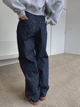 ダイヤモンドデニムパンツ / no.3014 Diamond Denim Pants