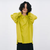 Crinkle Basic Shirts [Lime] (6592017596534)