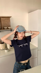 トラベルボウショートスリーブtシャツ