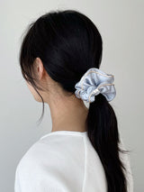 oar Jenne Satin Scrunchie [Blue]