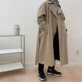 2color UNISEX オーバーサイズマキシトレンチコート / UNISEX Oversized maxi trench coat