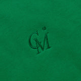 [UNISEX] Fleece-Back Cotton-Jersey and Padded Shell Zip-Up Sweatshirt (Green) (6656649298038)