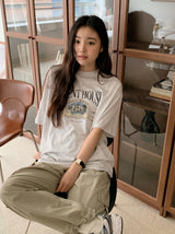 オリエントプリント半袖Tシャツ (3color)