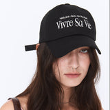 VIVRE SA VIE BALL CAP BLACK (6563457826934)
