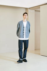 エルボーセクションヘビーカーディガン/ELBOW SECTION HEAVY CARDIGAN GREY