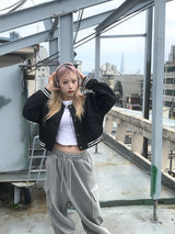Daily Hip Crop Varsity Jacket