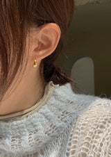 [92.5silver] バルキードロップワンタッチピアス