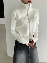 ナノレイジードベルベットジップアップ/Nano Raised Velvet Zip Up (3color)