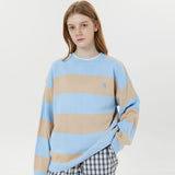 ビッグストライプクルーネックニット / Big stripe crew neck knit