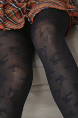 ribbon pattern tights (3colors)