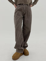 ピグコーデュロイワイドパンツ/No.3058 Pig corduroy wide pants (4color)