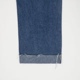 ストレートフィットロールアップ刺繍デニムパンツ / STRAIGHT FIT ROLL UP EMBROIDERY DENIM PANTS [6863]