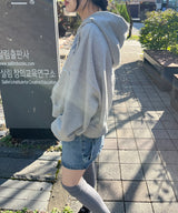 ビンテージデニムフードジップアップ