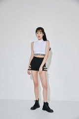 バルジングハイネッククロップトップ / TOP(9048) Bulging High Neck Crop Top