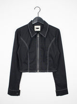 トゥースジッパーシャツ/Tooth Zipper Shirt (2color)