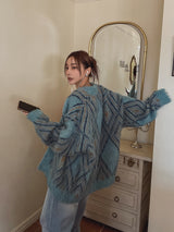 ディアンモヘアルーズフィットカーディガン