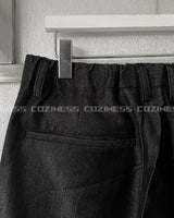 CR pint fake denim wide slacks (1 color)