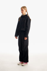 チェリーセミクロップウオウブンジャケット／CHERRY SEMI CROP WOVEN JACKET [BLACK]