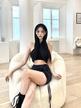 ストラップショートレギンススカ－ト/850. Strap short leggings sk (2color)
