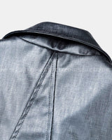 イーノックスクエアウィンクルレザージャケット / ENOC Square Winkle Leather Jacket (2 colors)