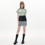 Stone Crop-T shirt [Light Green] (6593597669494)