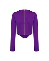 ピンタックジャージートップ / Pintuck Jersey Top _ Purple